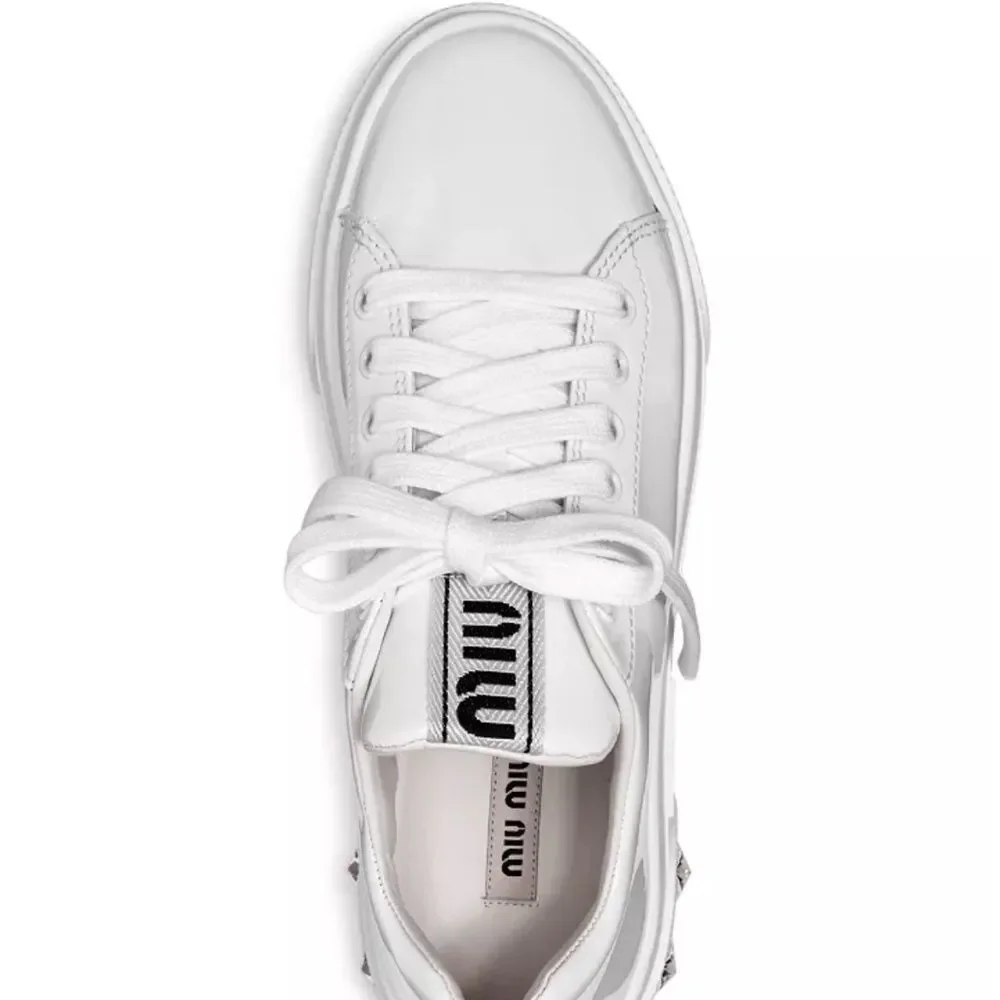 Miu Miu Women's Crystal Skate Sneakers NWB - Picture 3 of 5